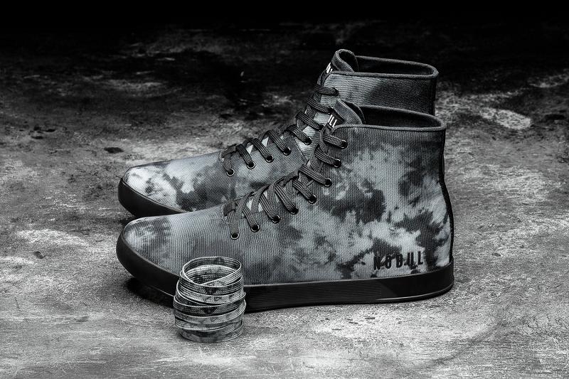 Dark Nobull High-Top Dark Cloud Tie-Dye Canvas Men's Trainers | CA L1227I